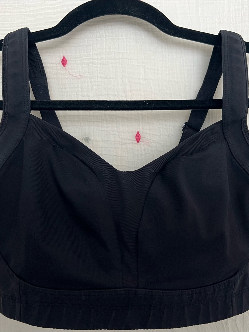 lululemon athletica Black Supportive Sports Bra with Wide Straps